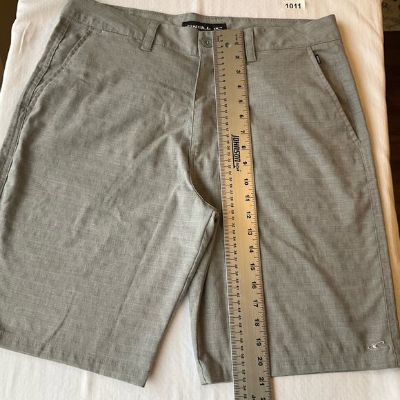 O’NEILL Men’s Casual Flat Front Shorts size 34, Gray - Picture 3 of 9